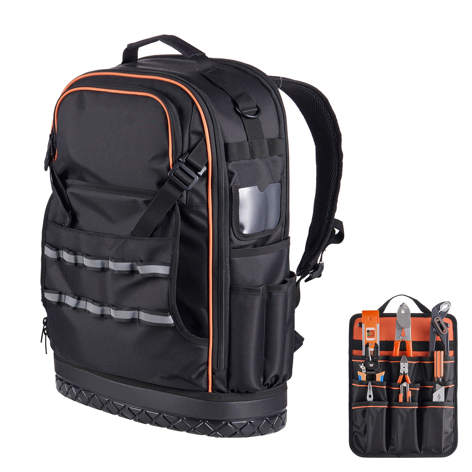 Tool Backpack 65 Pockets Tear-resistant Jobsite Backpack for Electrician gallery