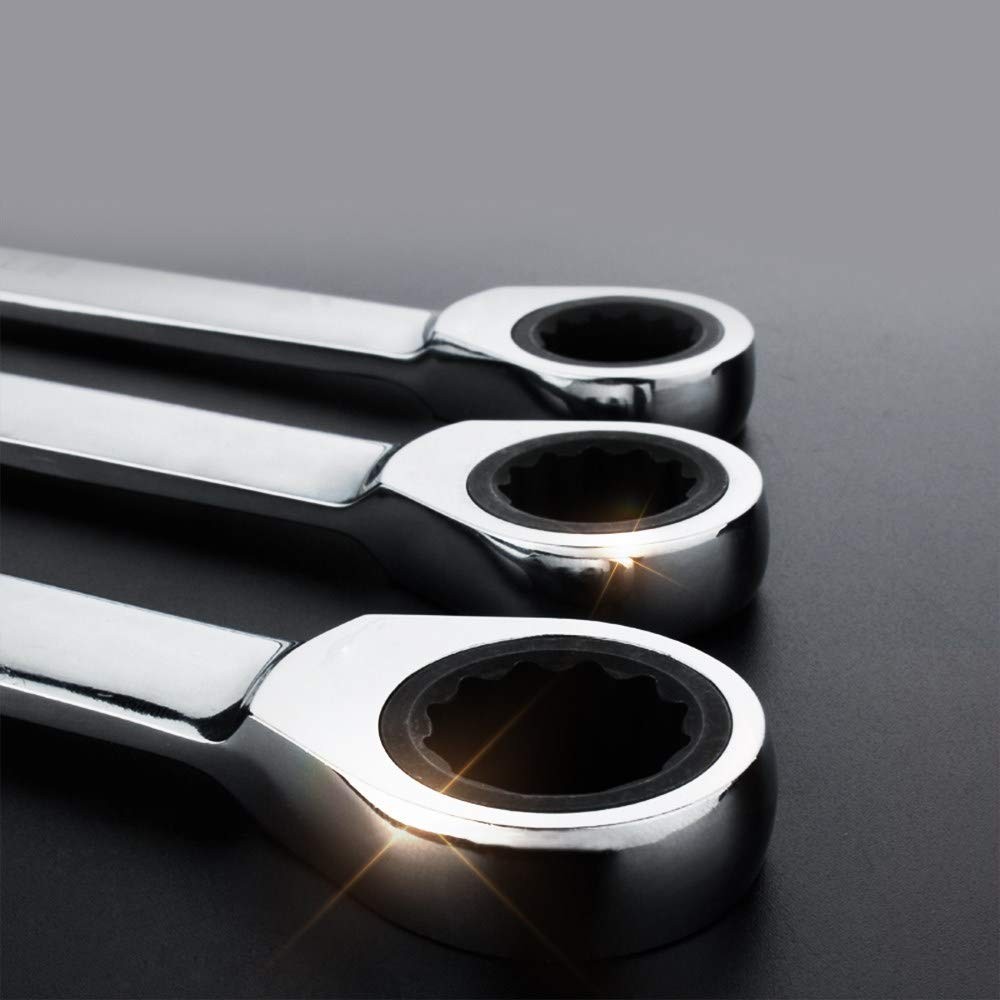 1-1/8 Inch SAE Geared Wrench 72-Tooth Ratcheting Combination Wrench Spanner gallery