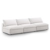 Modway Commix Down Filled Overstuffed 3-Piece Armless Sectional Sofa in Beige gallery