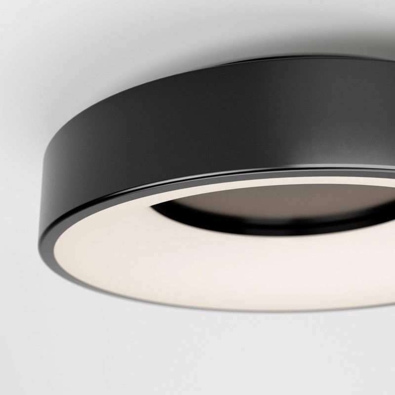 Aiden Integrated LED Flush Mount Black gallery