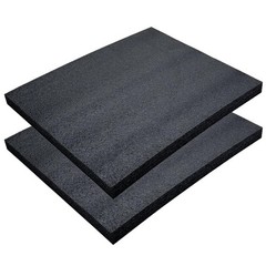 2 Pcs Polyurethane Foam Sheet – 15.5×11.5×1 Inch High Density Cuttable Foam I…