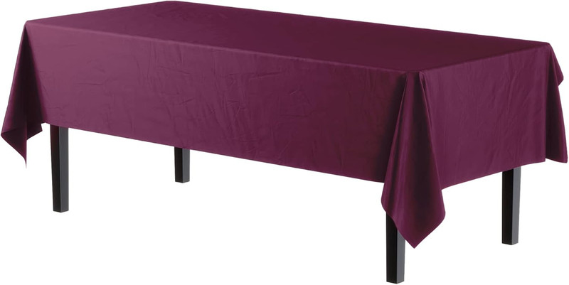 Party Solids 6-Pack Premium Plastic Tablecloth 54in. x 108in. Rectangle Plastic gallery