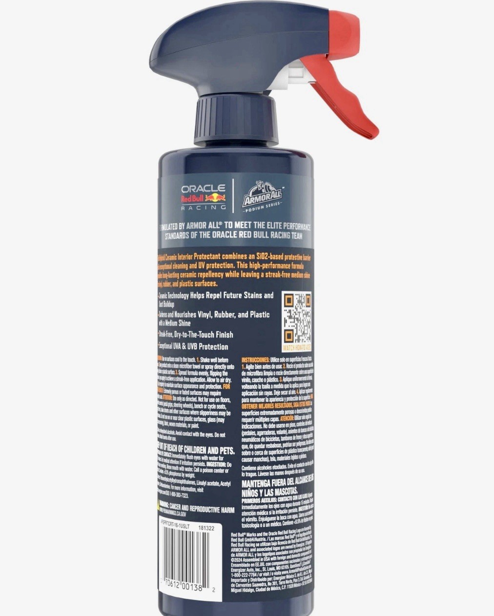 Armor All 16oz Hybrid Ceramic Spray Oracle Red Bull Podium Series Medium Shine gallery
