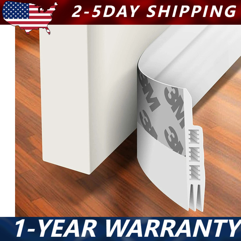 Strong Adhesive Under Door Sweep Weather Stripping Door Draft Stopper Blocker US gallery