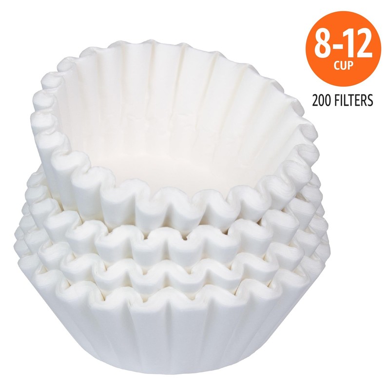 Amazon Basics Basket Coffee Filters for 8-12 Cup Cup, White gallery