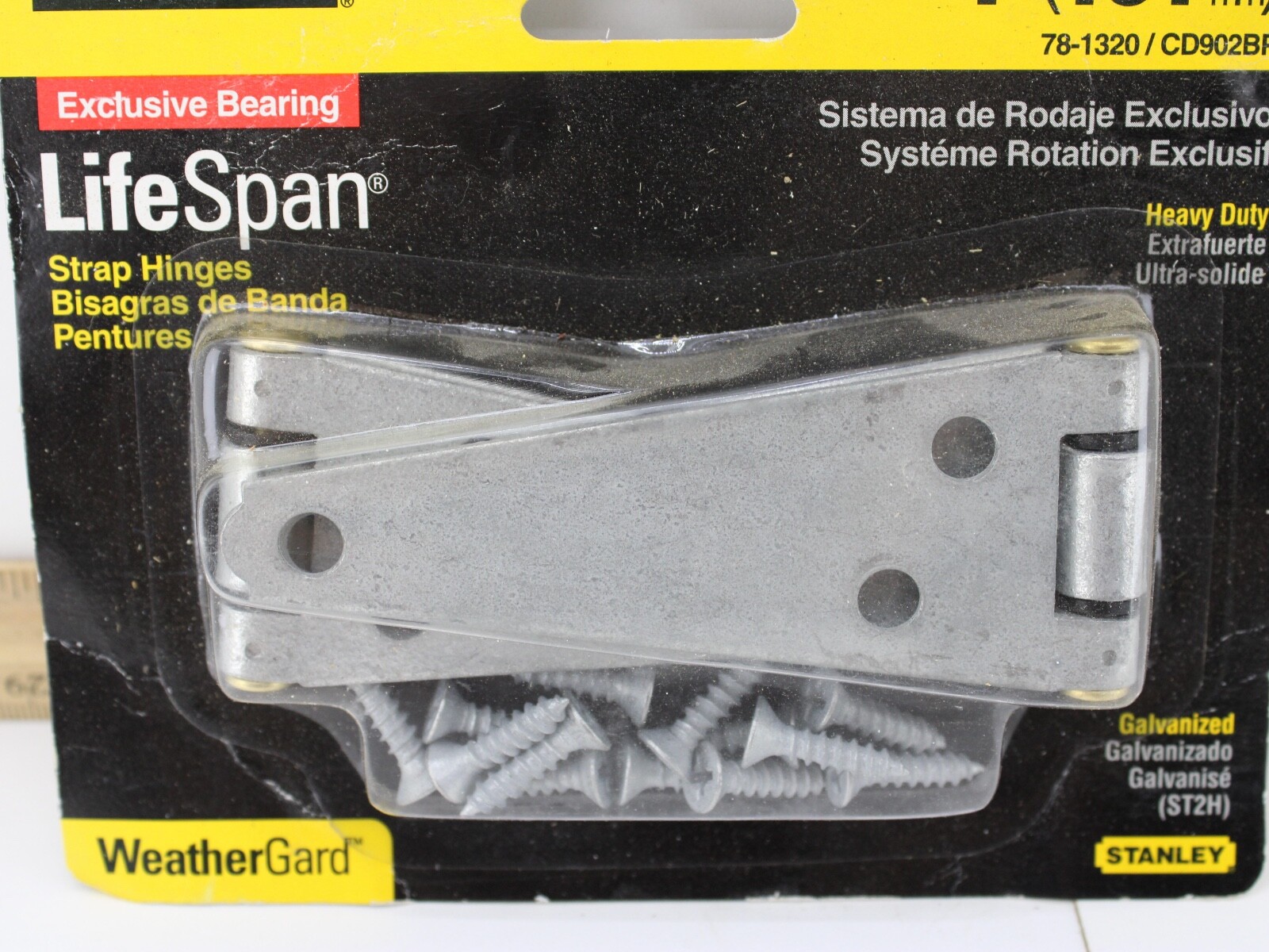 STANLEY 78-1320 4" Strap Hinge WEATHERGARD (2) in Package Brand New gallery