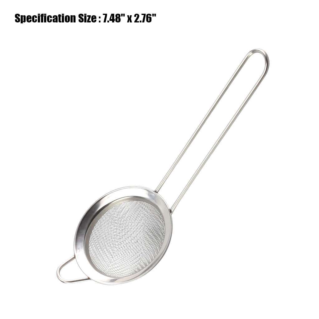1-3Pc Strainer Handle Fine Mesh Colander Sieve Flour Sifter Kitchen Food Drainer gallery