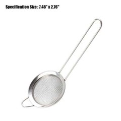 1-3Pc Strainer Handle Fine Mesh Colander Sieve Flour Sifter Kitchen Food Drainer