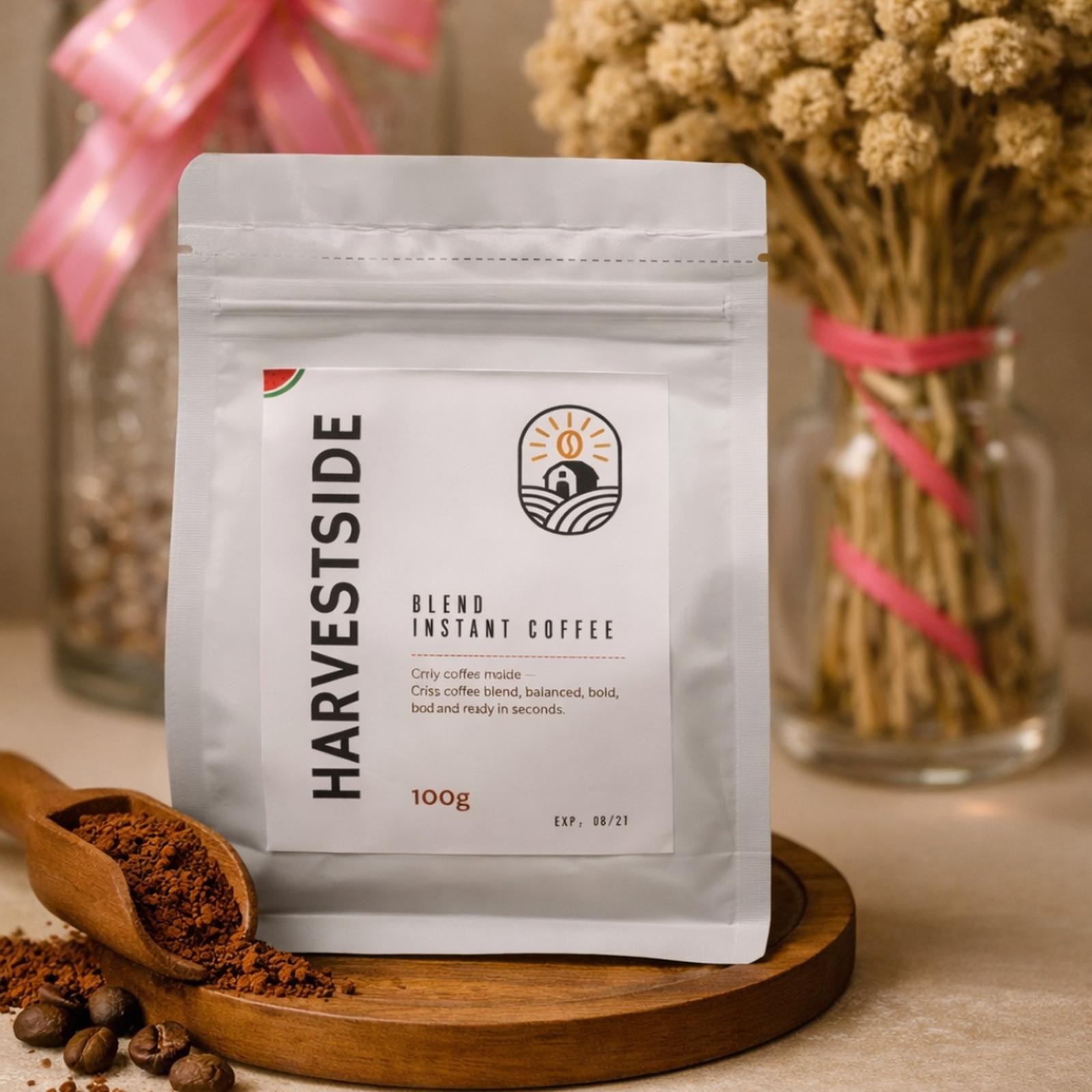 Instant Coffee Blend Powder No Grounds Spray Dried Coffee 100g gallery
