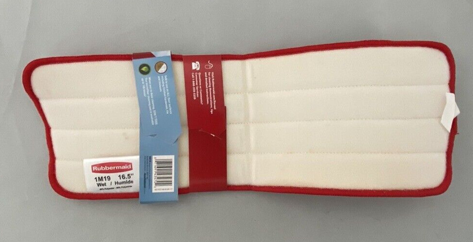 Rubbermaid Reveal Spray Mop Replacement Wet Mopping RED Microfiber Pad (NEW) gallery