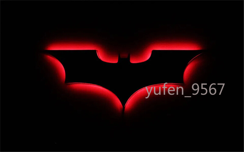 The Batman Logo LED Night Light Remote Control RGB Color Wall Lamp Bedroom Lamp gallery