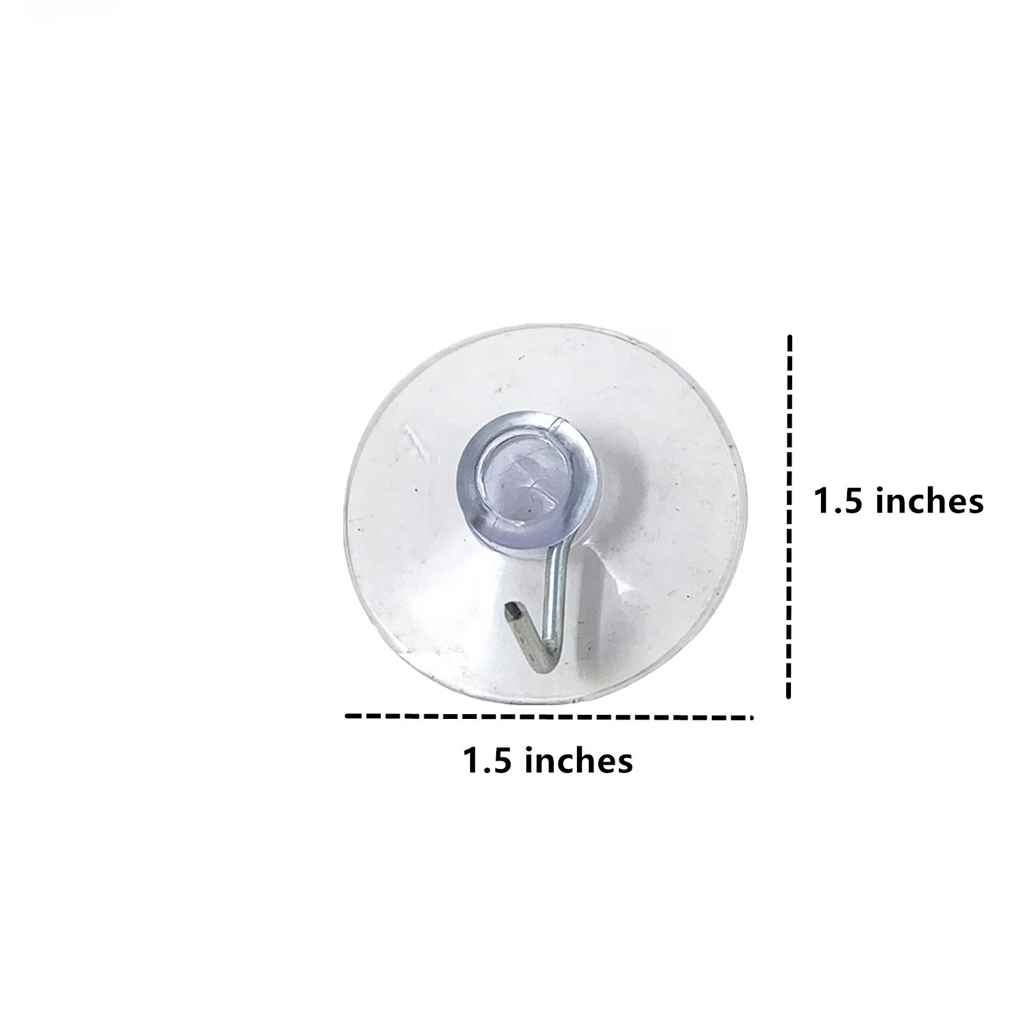 48 Pcs Multi Purpose Heavy Duty Suction Cups Hooks 1 1/2inch, Hold 1000g Weight gallery