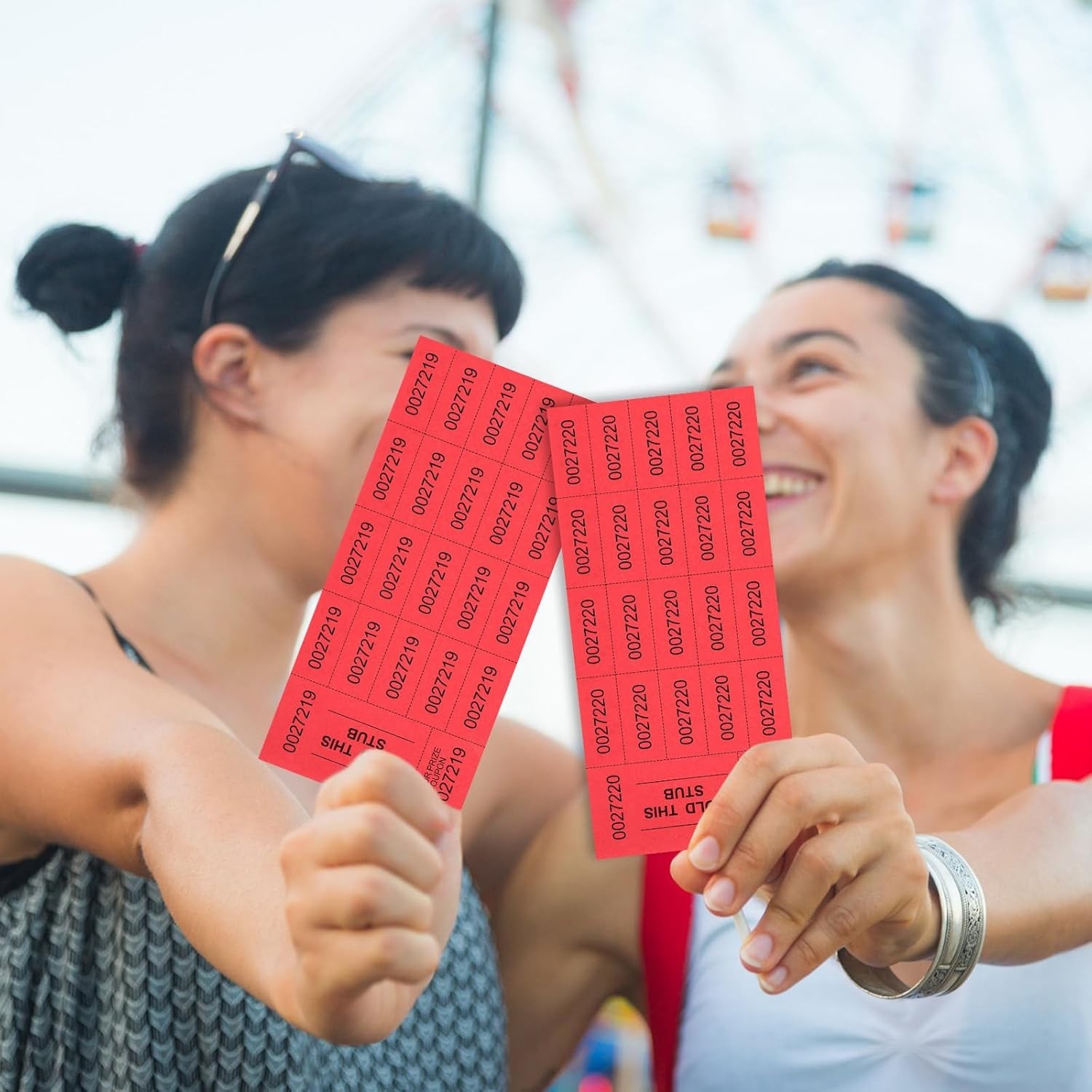 Kosiz Red Raffle Tickets – 504 Sheets | 20 Bid Raffle Tickets | Auction & Event gallery