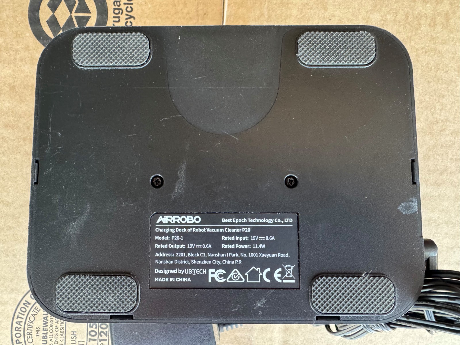 Airrobo P20 Robotic Vacuum Charging Base Dock & Power Cord~ gallery