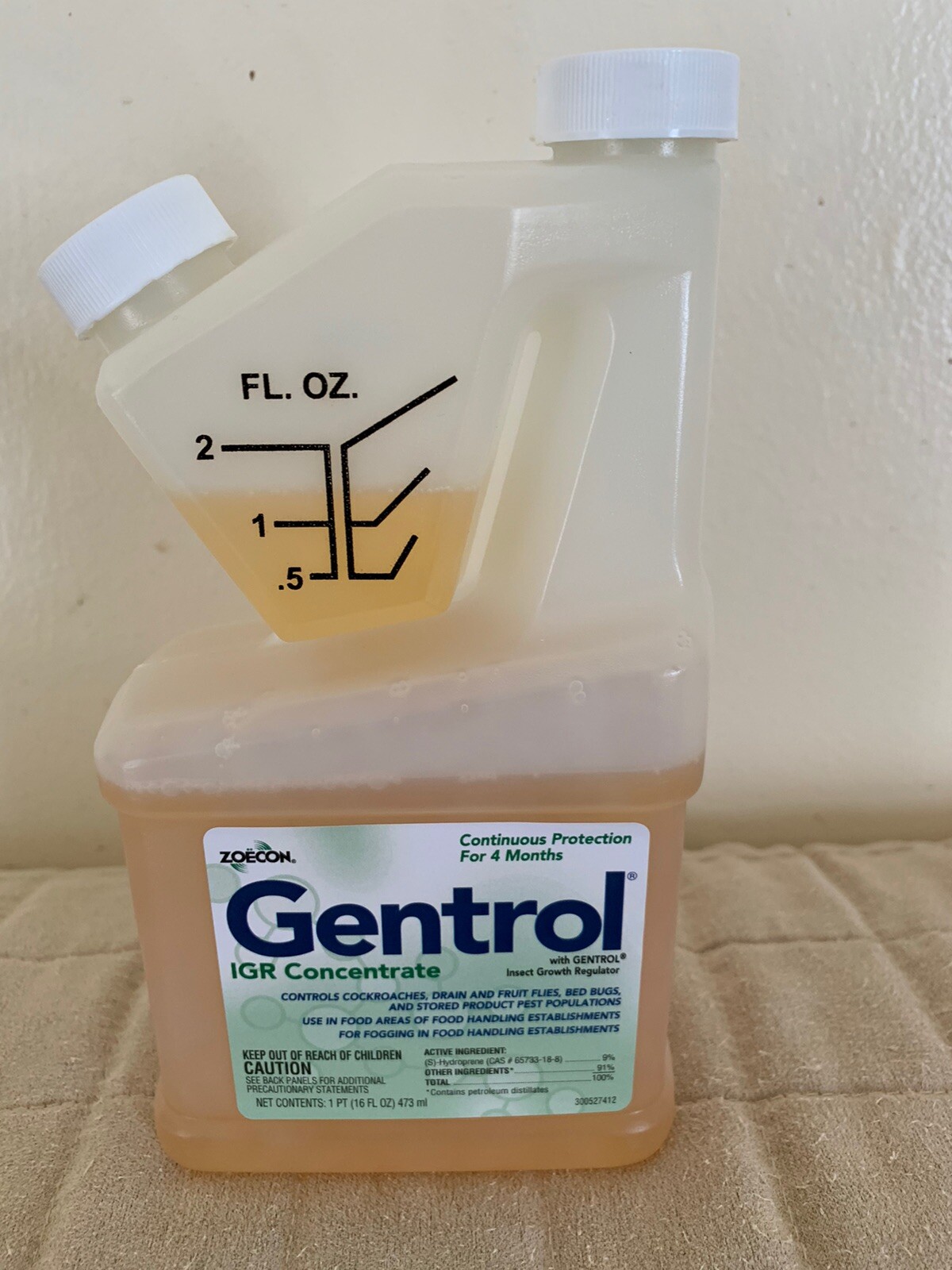 Zoecon GENTROL IGR Insect Growth Regulator Bedbug Cock Roach Fruit Flies 16oz gallery