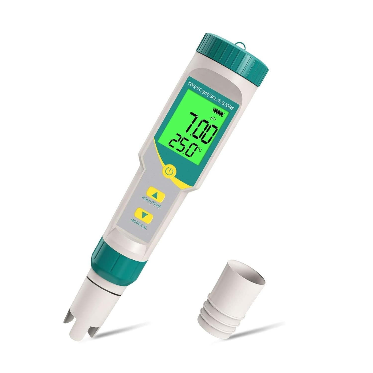 7-In-1 Digital Pool Water Tester – Chlorine, Ph,Salt,Orp, EC, Tds&Temp Meter for gallery