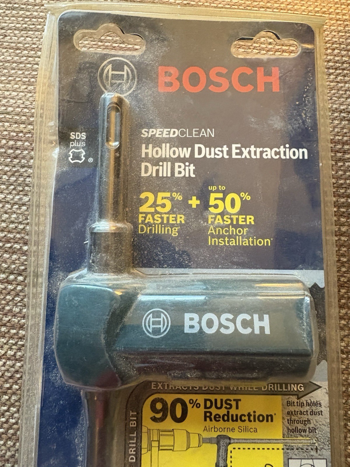 Bosch 1/2 In. x 13 In. SDS-plus Speed Clean Hollow Dust Extraction Drill Bit gallery