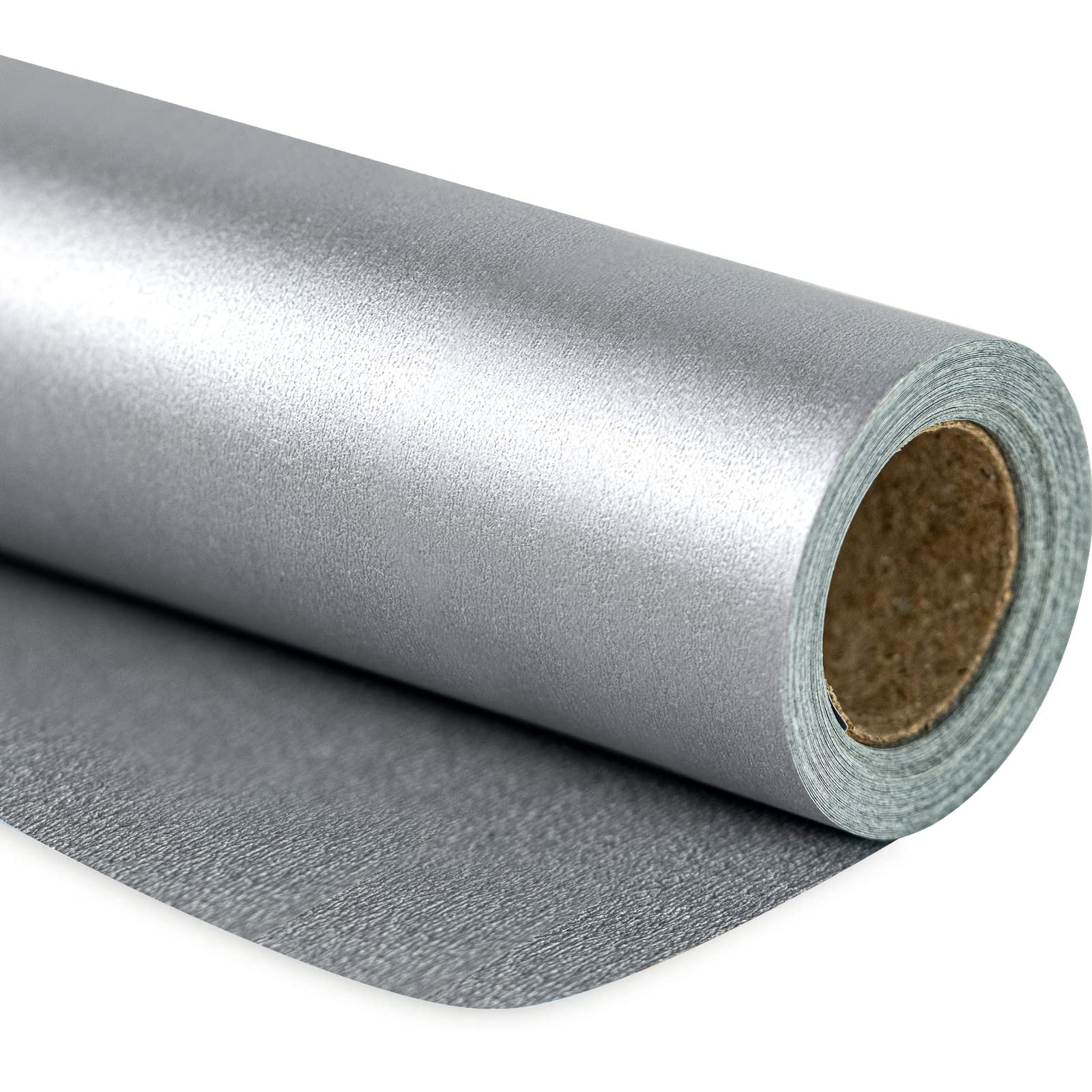 Silver Matte Wrapping Paper Solid Color Pearly 17 Inch 32.8 Feet, Wedding Party gallery
