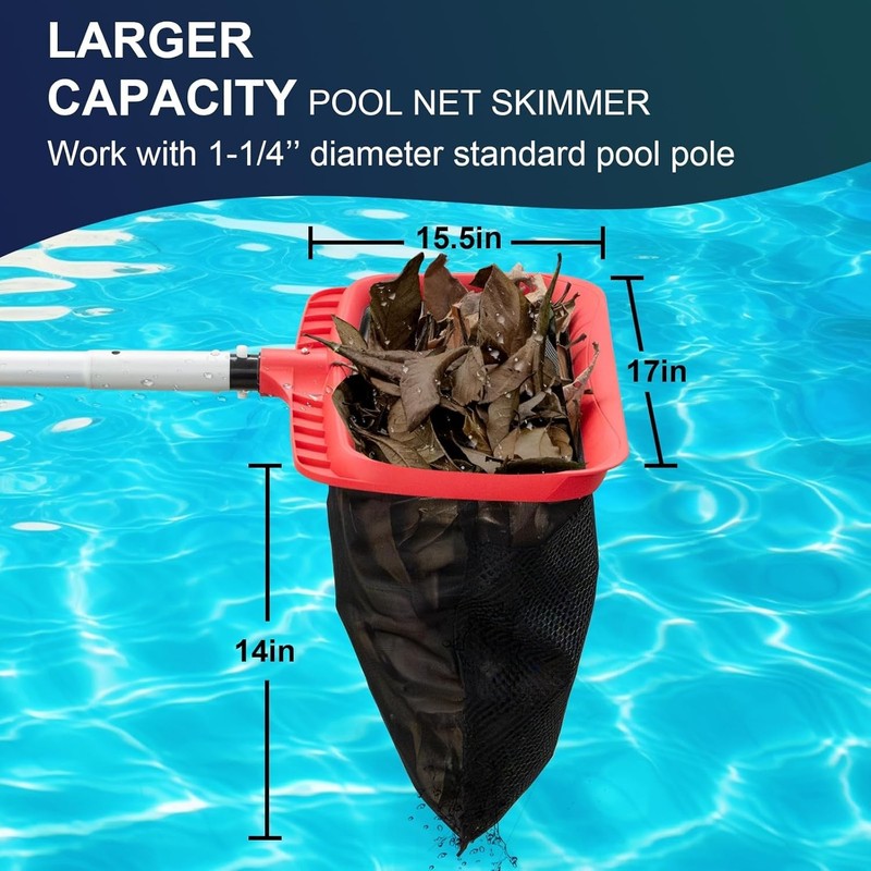 Reinforced Frame Pool Leaf Net with Grid Structure gallery