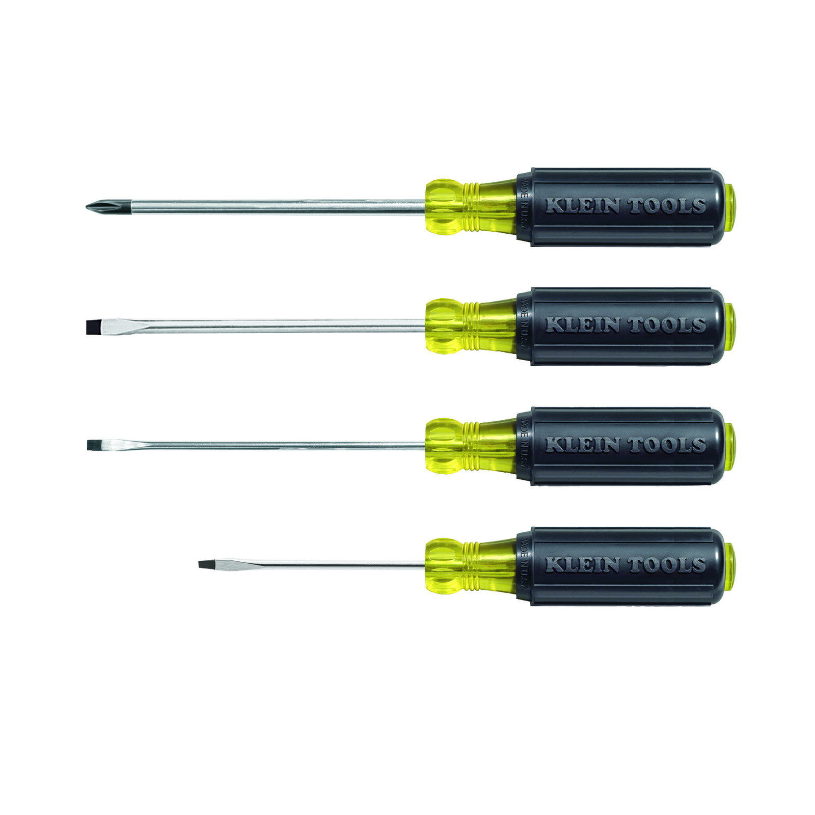 Klein Tools 85484 Screwdriver Set, Mini Slotted and Phillips, 4-Piece gallery