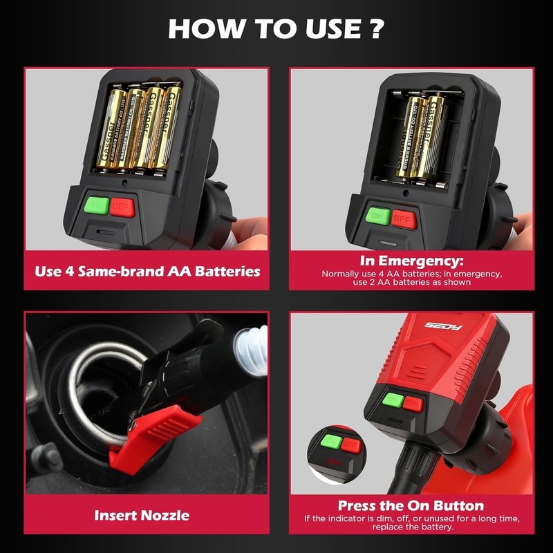 Automatic Fuel Transfer Pump with Auto-Stop Sensor3.2 GPM, Battery Operated G... gallery