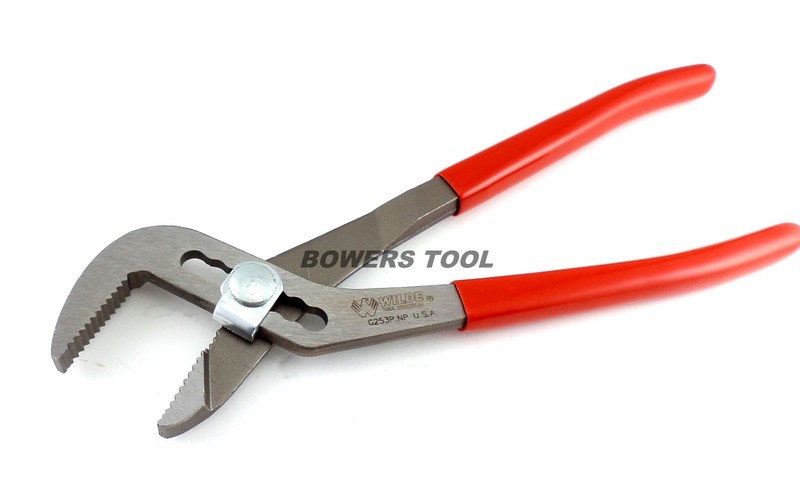 Wilde Tool 10” Water Pump Pliers Angle Nose Slip Joint Pipe Wrench MADE IN USA gallery