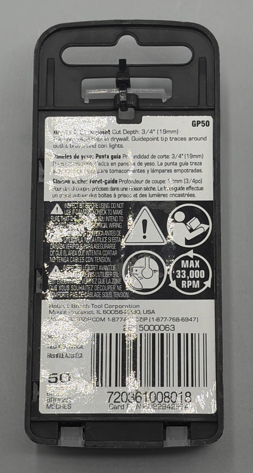 ROTOZIP GP50 1/8” Drywall Guidepoint Bits 50 PACK Control Cutting Of Drywall gallery