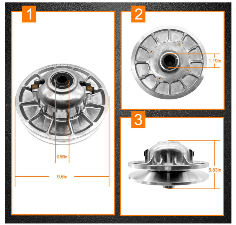 Secondary Clutch, Compatible with 2016-2021 Polaris RZR (select models) gallery
