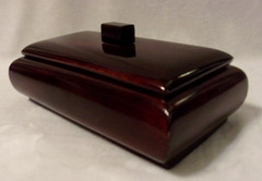 HANDCRAFTED VINTAGE SOLID WOOD KEEPSAKE BOX – Cherrywood Lacquer Finish