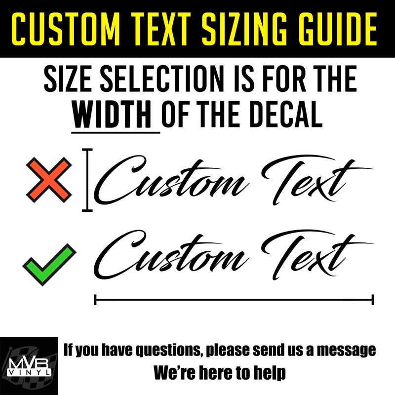Cursive Custom Text Vinyl Decal Sticker | Personalized Fancy Script Lettering gallery