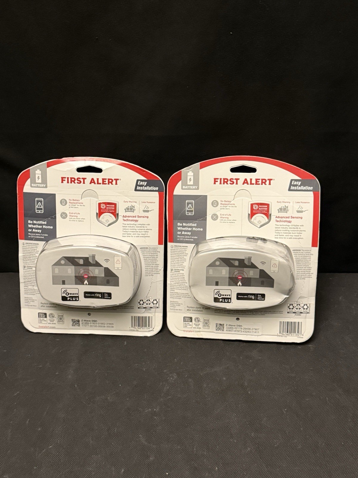 First Alert Smoke & Carbon Monoxide Alarm Z-WAVE PLUS NEW SEALED Lot Of 2 gallery