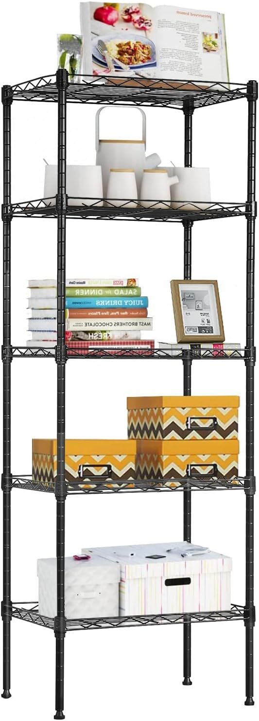 Adjustable Wire Shelving Storage Shelves Heavy Duty Rack Unit For Kitchen Office gallery
