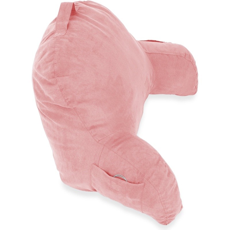 Microsuede Bedrest Pillow Back Support Cushion Reading Relaxing Lounging in Bed gallery