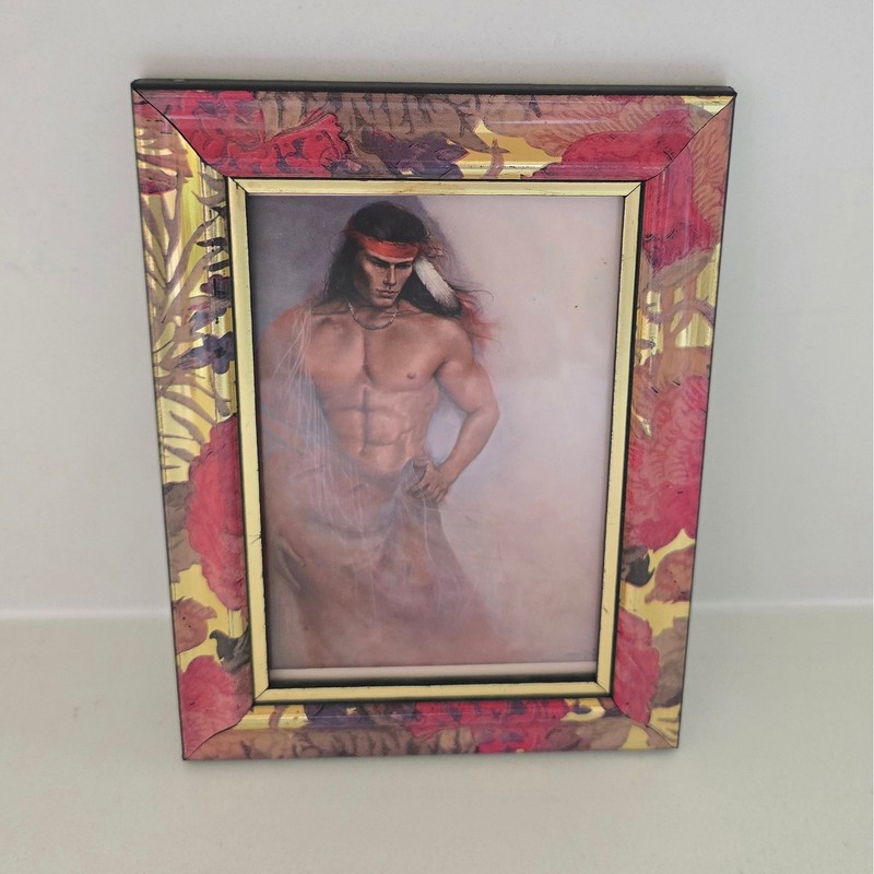 Framed Ozz Franca The Model Native American Art Print Leanin Tree gallery