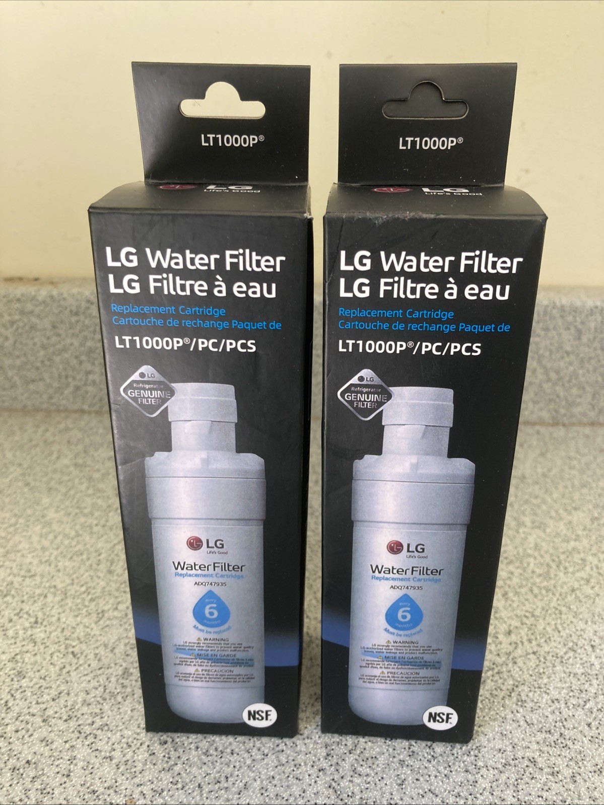 Replacement Water Filters For LG. LT1000P/PC/PCS - New 2 Sealed Filters gallery