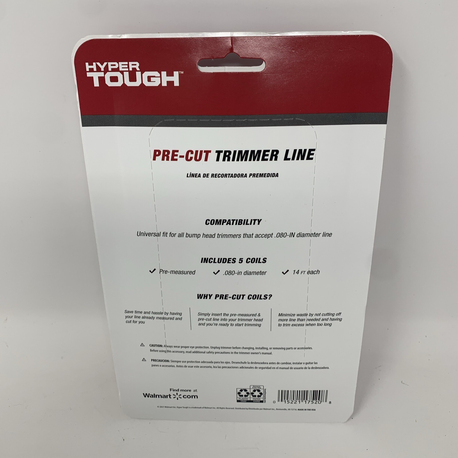 Hyper Tough 5 count Nylon Trimmer Line Coil - .080” X 14’ ea Coil Universal Fit gallery