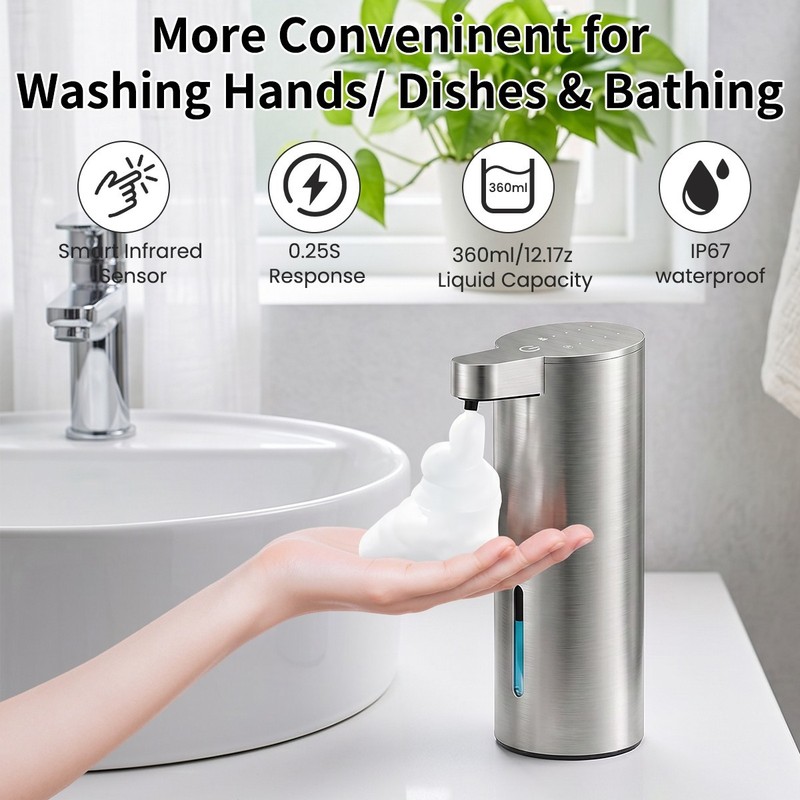Simple human 12oz Automatic Sensor Pump - Touchless Foaming Soap Dispenser gallery