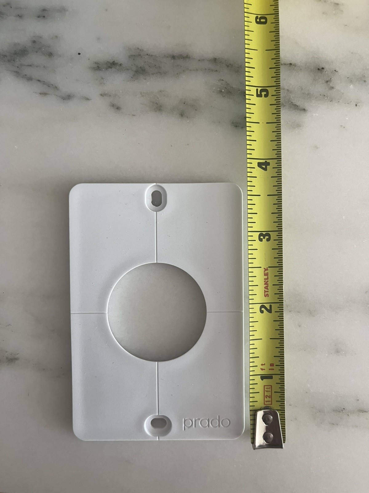 Prado Modern wall electrical outlet Plate Round rectangular gallery