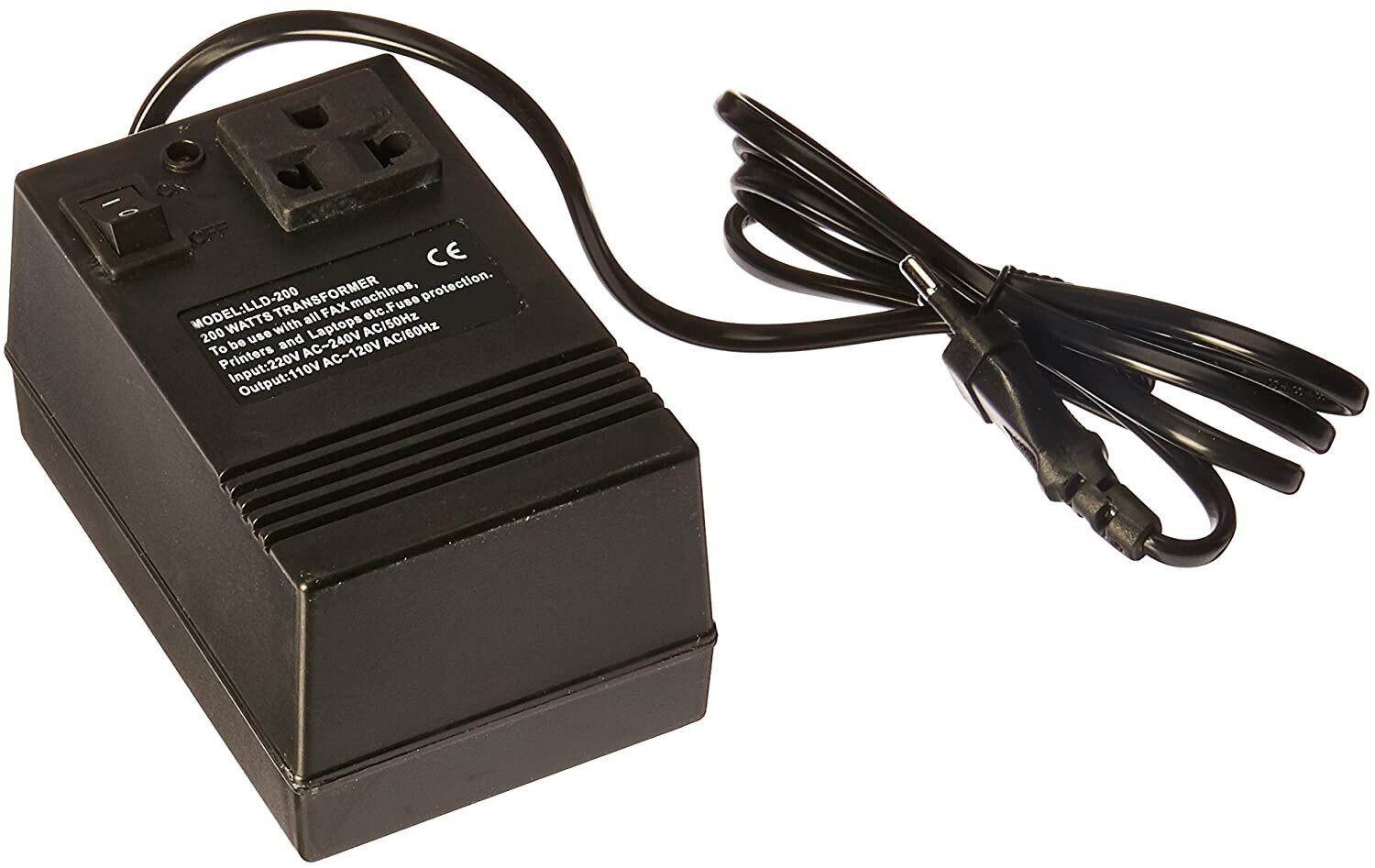 200 Watt Compact Voltage Converter Transformer 220v to 110v Step Down 200W gallery