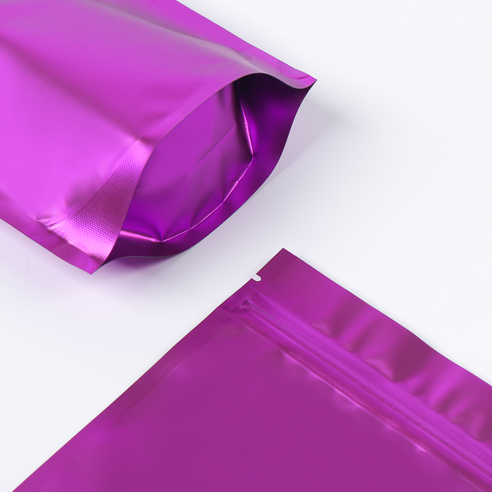 100/500 Metallic Purple Mylar Packaging Bag Resealable Candy Cookie Storage Bags gallery