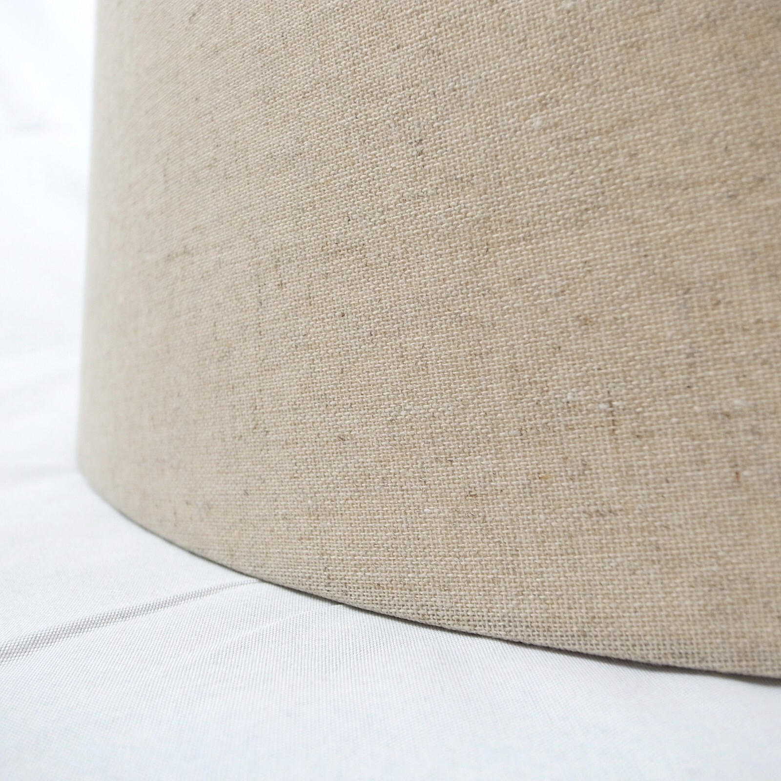 Mestar Decor Oatmeal Fabric Hardback Drum Lampshade (Spider Fitter) gallery
