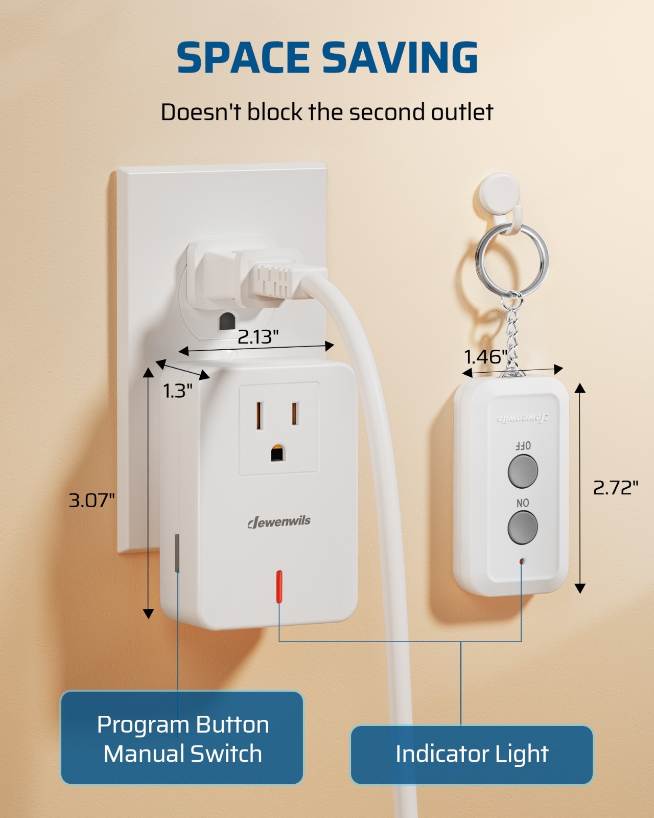 DEWENWILS Indoor Wireless Remote Control Light Switch Outlet Plug 100 FT long gallery