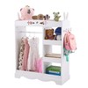 Particleboard Children's Wardrobe with 1 Mirror, 3 Shelves, and 1 Clothes Rod gallery