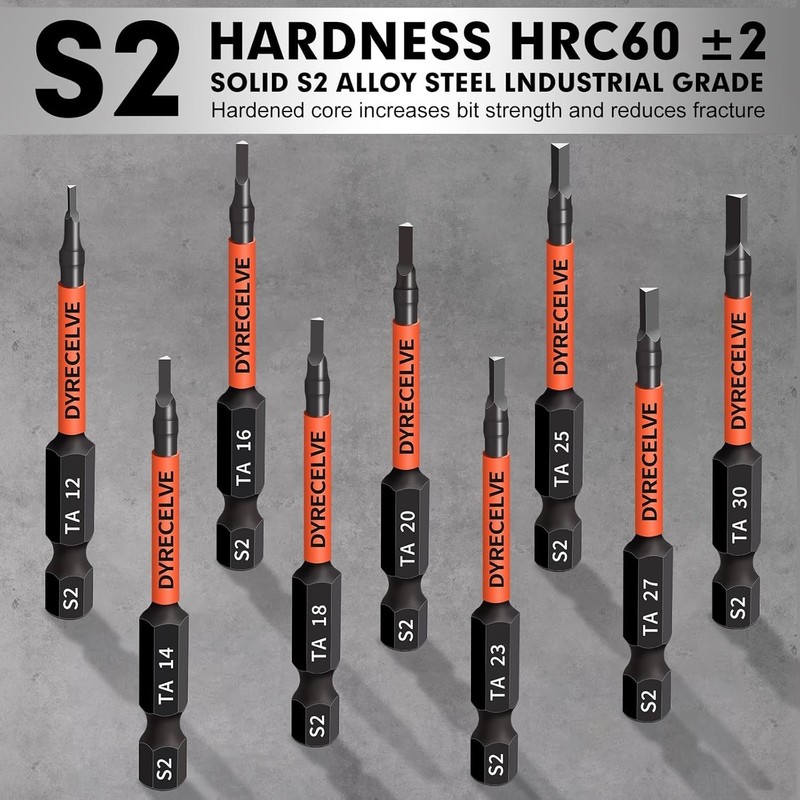 10-Pack Triangle Screwdriver Set - Premium S2 Steel Triangle Bit Set (2.56" Long gallery