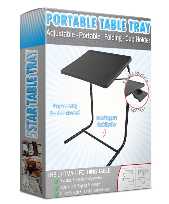 TV Tray Table Portable Foldable & Adjustable Laptop, Eating Plastic Tray Table gallery