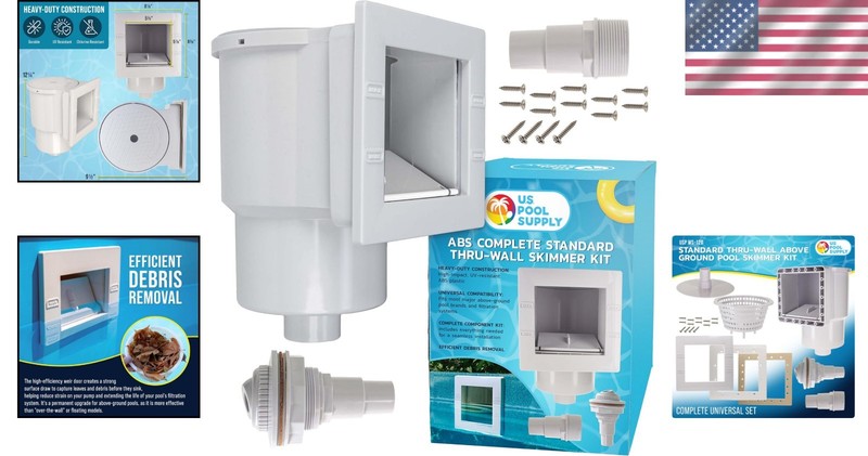 Complete Replacement Pool Skimmer Kit for Above Ground Pools - Heavy-Duty Design gallery