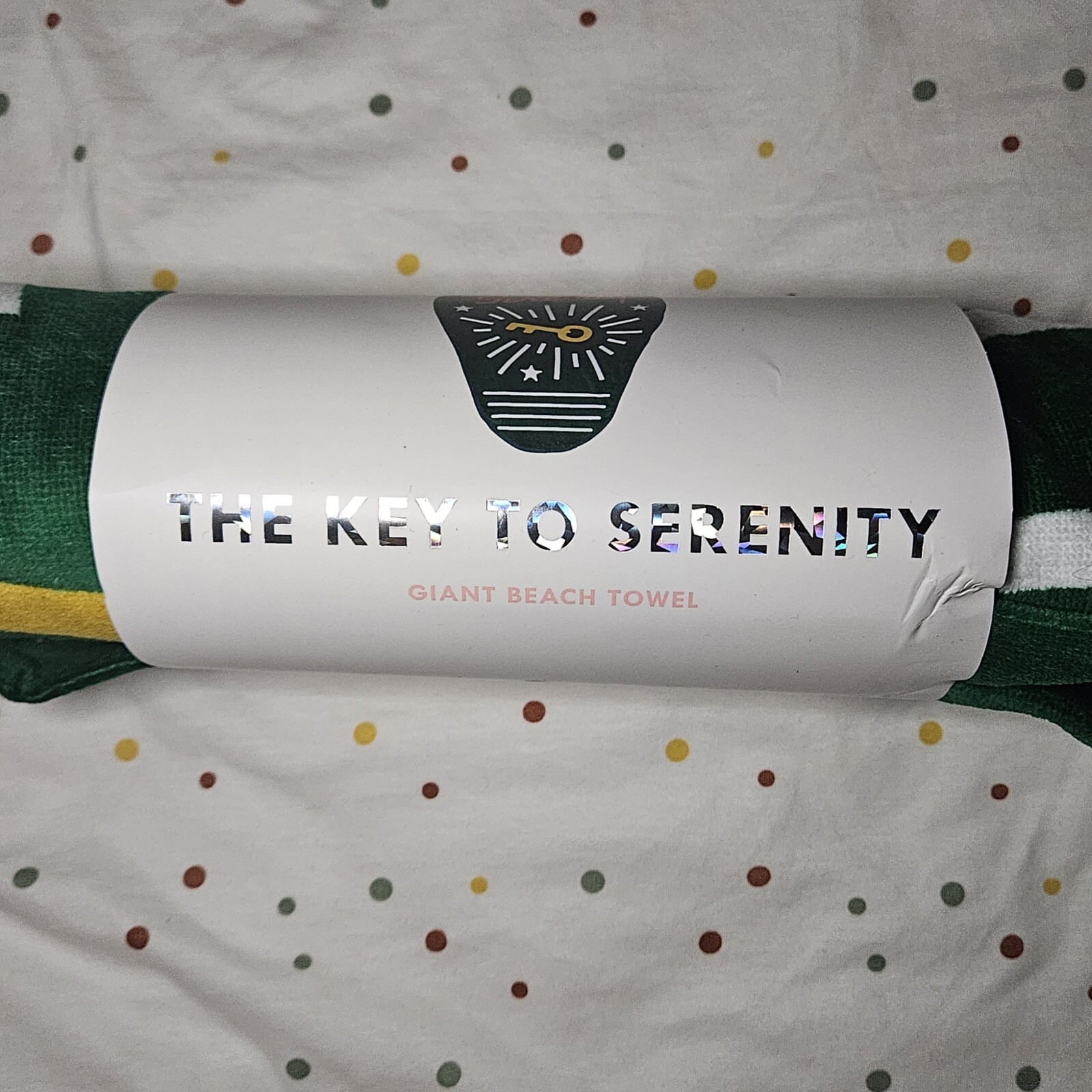 ban.do Giant Beach Towel Hotel Key Shape - NWT gallery