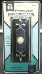 Vintage Trine Lighted Push Button Doorbell 890 French Traditional Style w/Screws