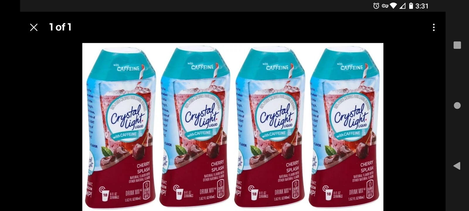 12 X Crystal Light Liquid Water Enhancer Mix Cherry Splash "Past Best Buy Date" gallery