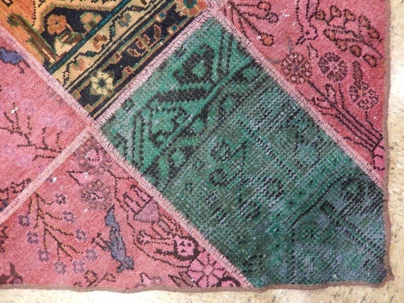 6' x 8' Red Antique Traditional Patchwork Rug 22174 gallery